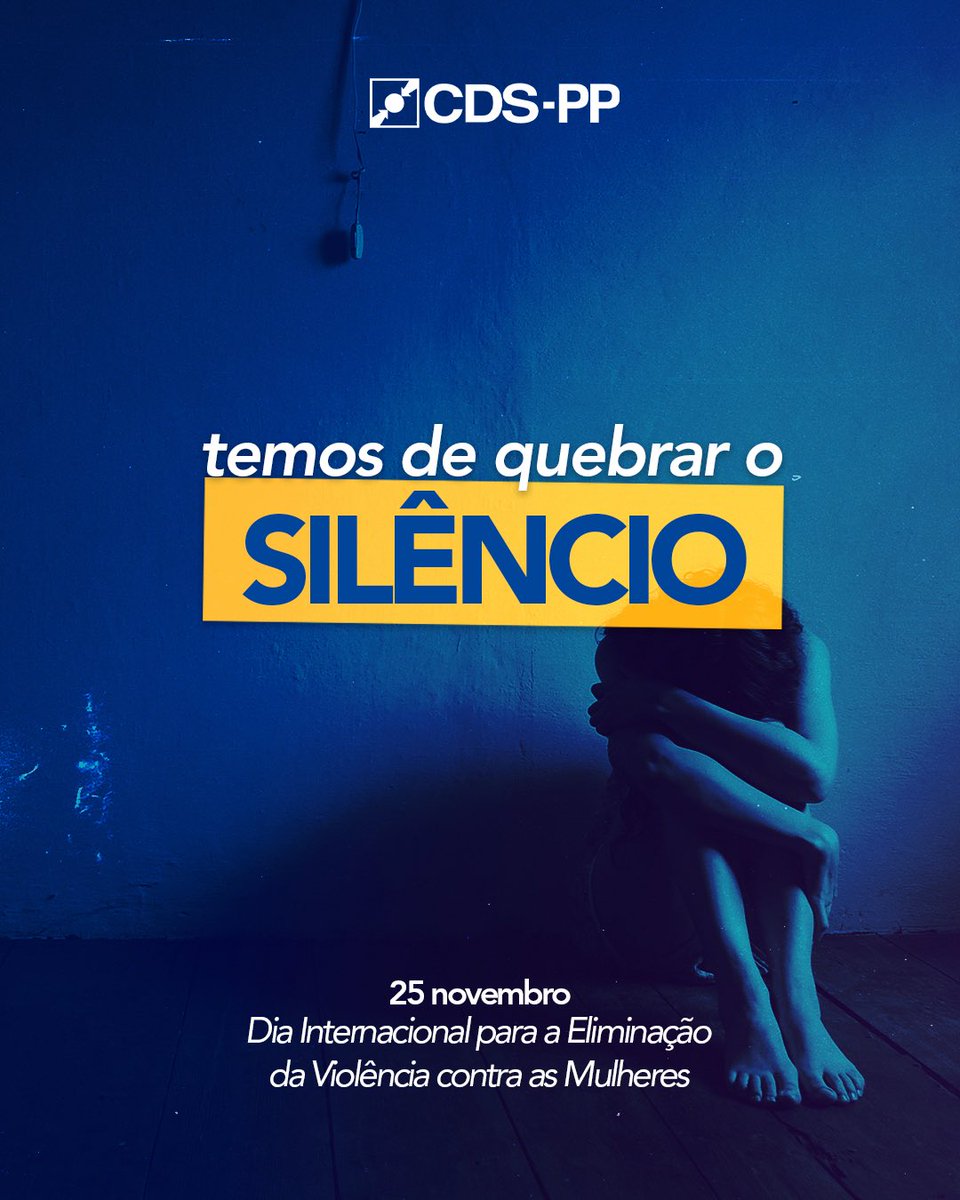 _CDSPP's tweet image. 💔 Hoje, 25 de novembro, assinala-se o Dia Internacional para a Eliminação da Violência contra a Mulher.

❌ Não podemos ficar em silêncio!
❌ Centenas de mulheres continuam a sofrer em silêncio!
❌ Contem connosco para quebrar o silêncio e combater este flagelo!

#CDSPP