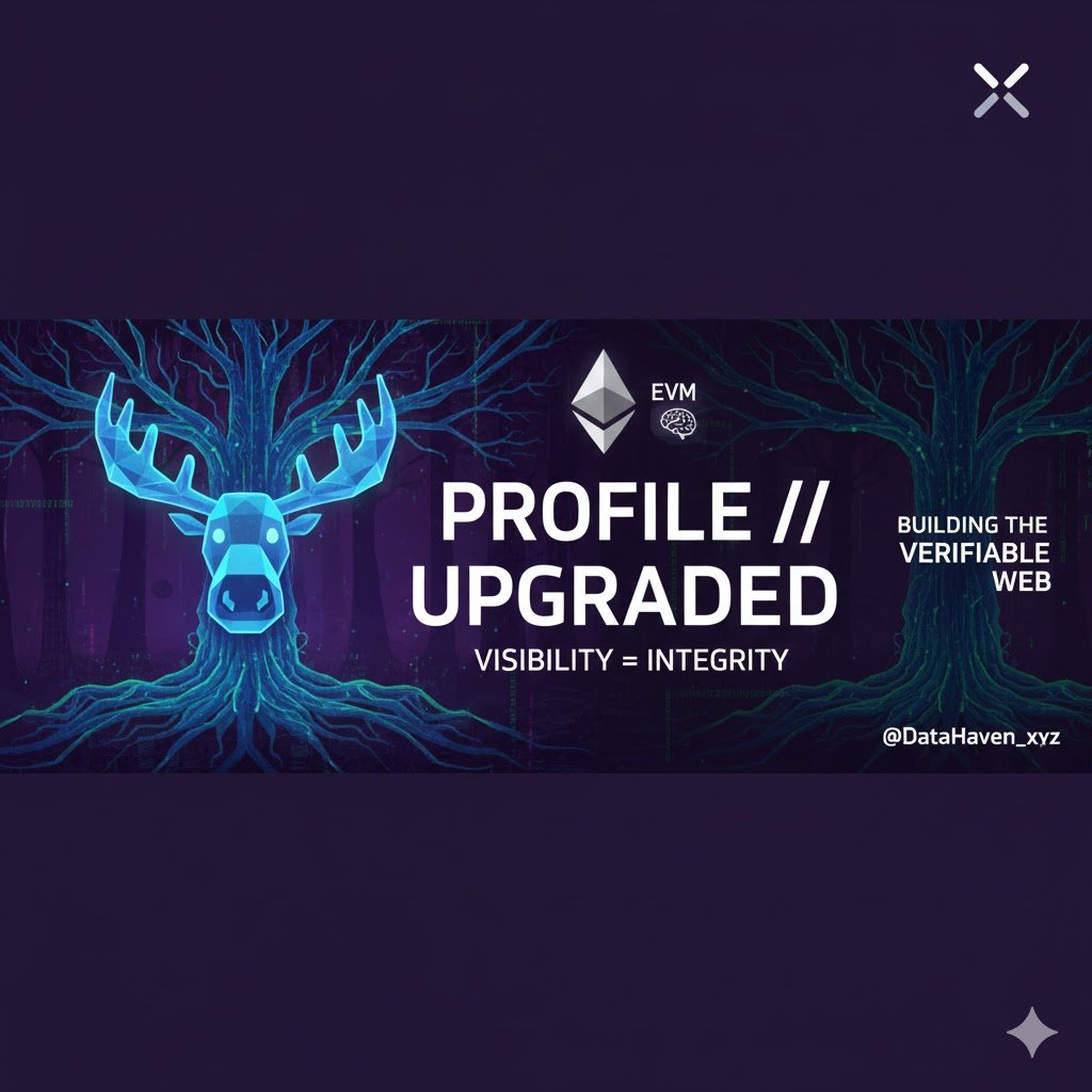 AgnaldoPau31504's tweet image. 🛠️ Profile Mission Accomplished! Visibility is the new credibility in the Haven. 🫎 Bio updated (EVM/AI) and feed cleaned. My profile is ready to build in the open. My journey continues with @DataHaven_xyz.
#CampHaven #Web3Builder