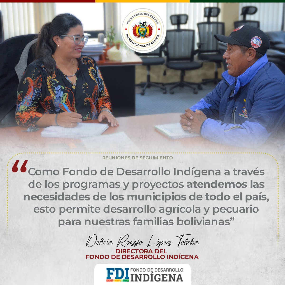 #SiempreBolivia
#FondoDeDesarrolloIndigena