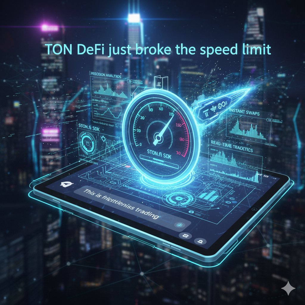 JosephNsik59391's tweet image. TON DeFi just broke the speed limit.
JetTrade plugged into the STON.fi SDK, unleashing instant swaps, precision analytics, and real-time liquidity tracking — all inside a Telegram bot.
This is frictionless trading.
 t.me/jettradebot
#TON #DeFi #TelegramBot