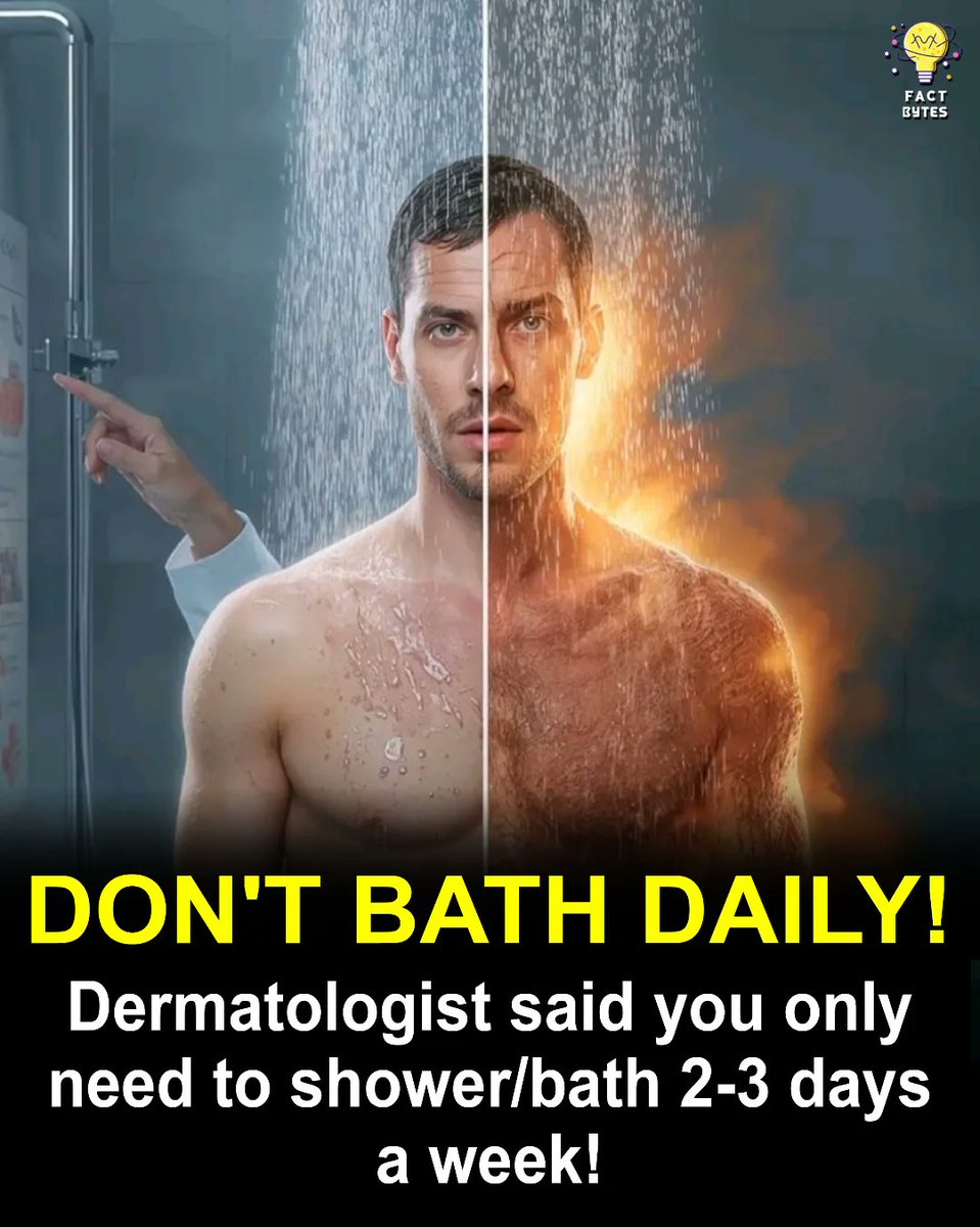 MolecularLab_'s tweet image. Bathing too often can strip your skin of natural oils, causing dryness and irritation. 

Showering just 2–3 times a week keeps your skin balanced and healthy — and yes, you’ll still smell fresh!