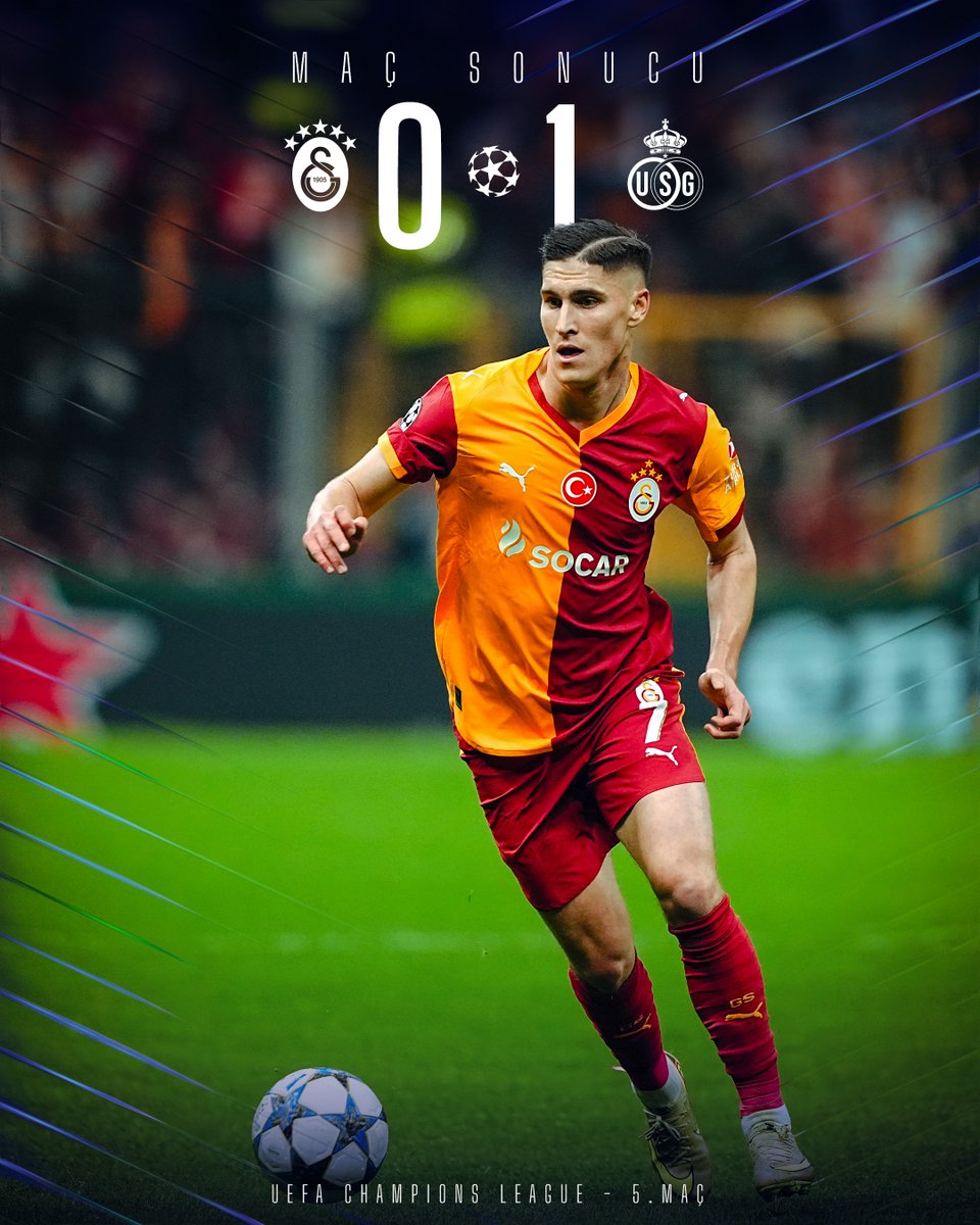 GalatasaraySK's tweet image. Maç sonucu: Galatasaray 0-1 Union SG

#GSvUSG #UCL