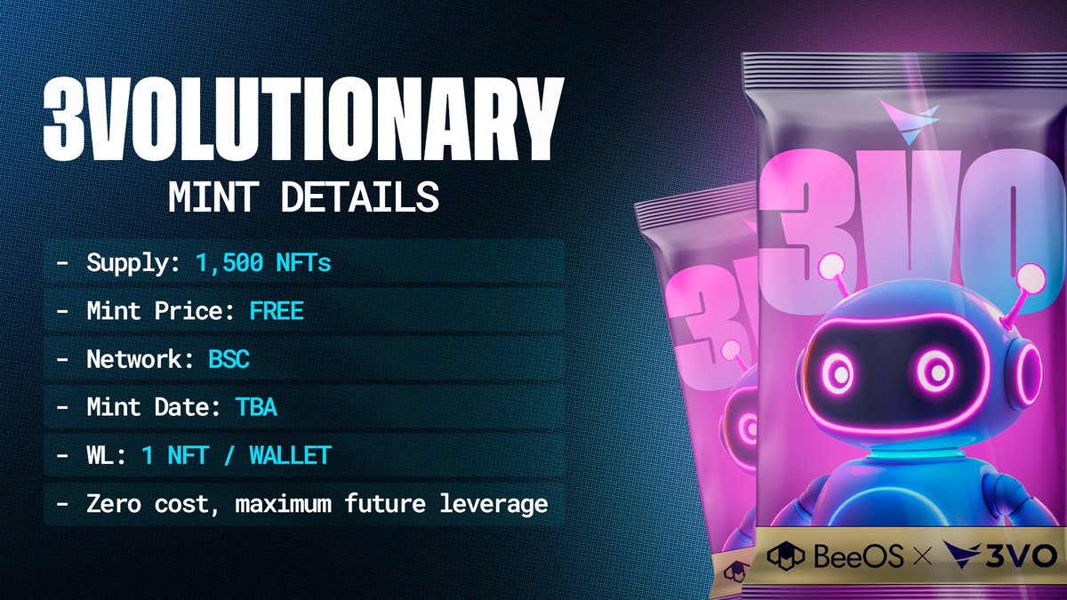 3VOLUTIONARY is minting soon!

Secure your <a href="/3vo_me/">3VO</a> Soulbound Identity Badge, backed by 8M USD and built for long-term creators.

Your badge gives you permanent status, priority in future rewards, and first access to the next phases of the ecosystem.

Zero cost. Maximum future