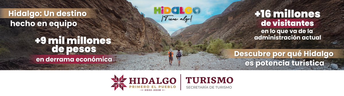 SECTURHidalgo's tweet image. Hidalgo se consolida como una potencia turística.
Más de 16 millones de visitantes y más de 9 mil millones de pesos en derrama económica respaldan el trabajo en equipo que impulsa nuestro destino.
Descubre por qué Hidalgo Tiene Algo. ✨

#HidalgoTieneAlgo
#TurismoHidalgo