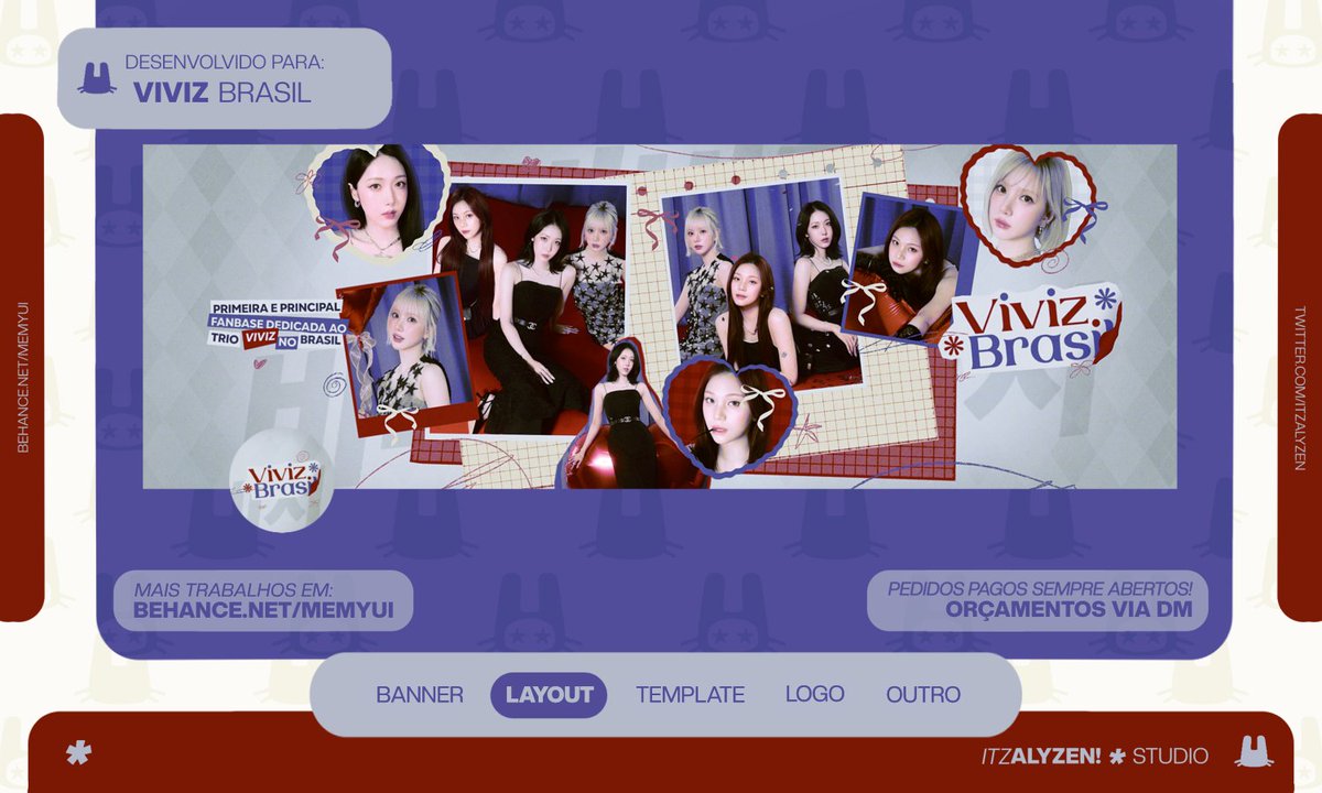 itzalyzen's tweet image. ☆ Desenvolvido para: 
@VIVIZBrasil

☆ Obrigada pela confiança e preferência ! ☆
☆ Faça seu orçamento pela DM ! ☆
☆  ALYZEN! DSG  ＊  2025  ☆