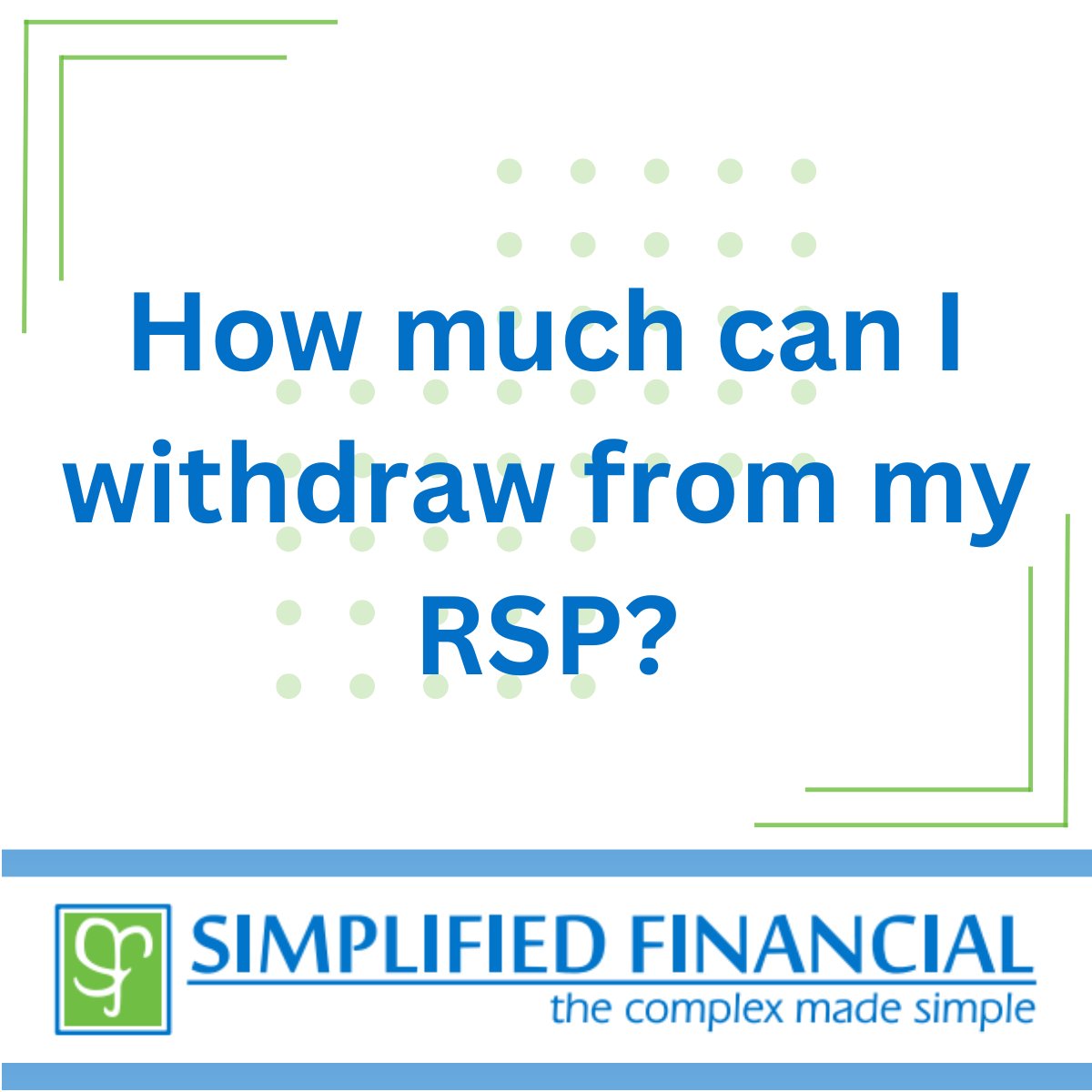 SimplifiedFin's tweet image. Ever wondered how much you can withdraw from your #RSP? Technically, you can withdraw the full balance. Keep in mind, it will add to your taxable income. Give us a call!

We are here to help!
linktr.ee/simplifiedfina…