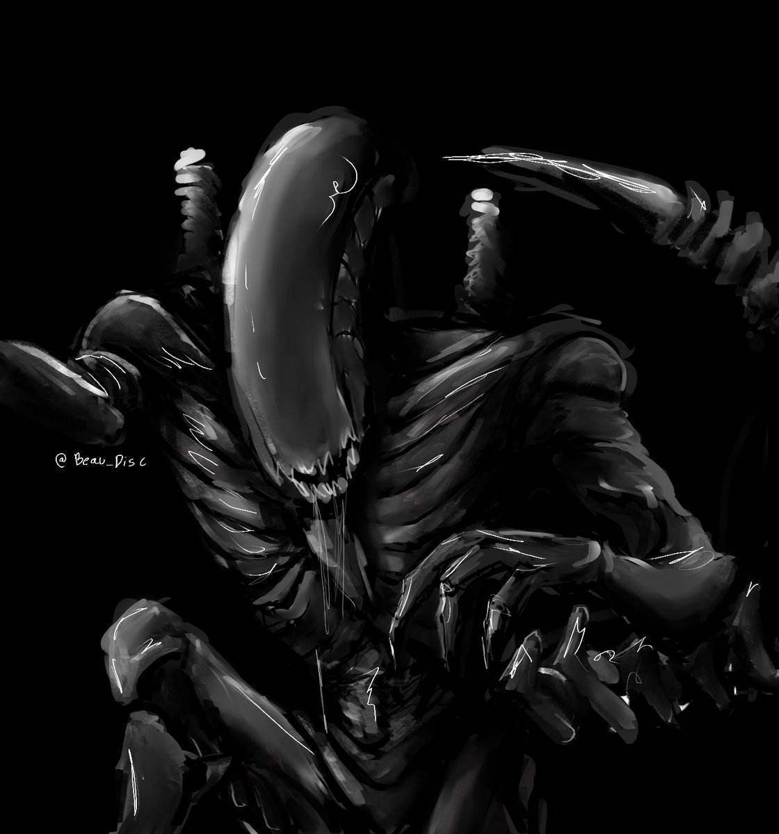 Beau_Disc's tweet image. Rendering is going to be the end of me
#xenomorph