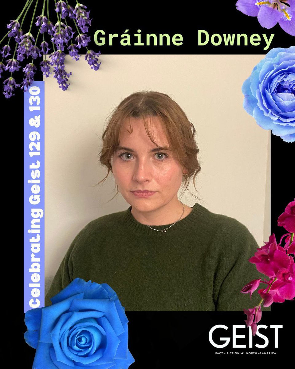 Gráinne Downey is an Irish-Canadian writer and artist from Vancouver. She is pursuing an MFA in Creative Writing at UBC and spends much of her time looking out to sea.
🪻
Gráinne wrote "Some Ribs," published in Geist 130. See her read this Thursday at Upstart &amp; Crow!