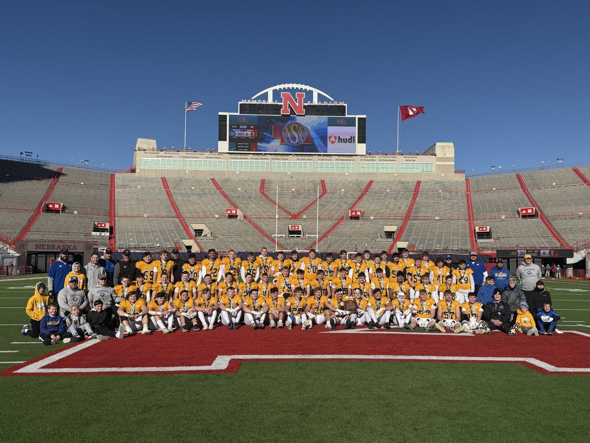🏈The Wahoo Warriors are the 2025 Class C1 Nebraska State Football Champions! 🏆

 #nebpreps