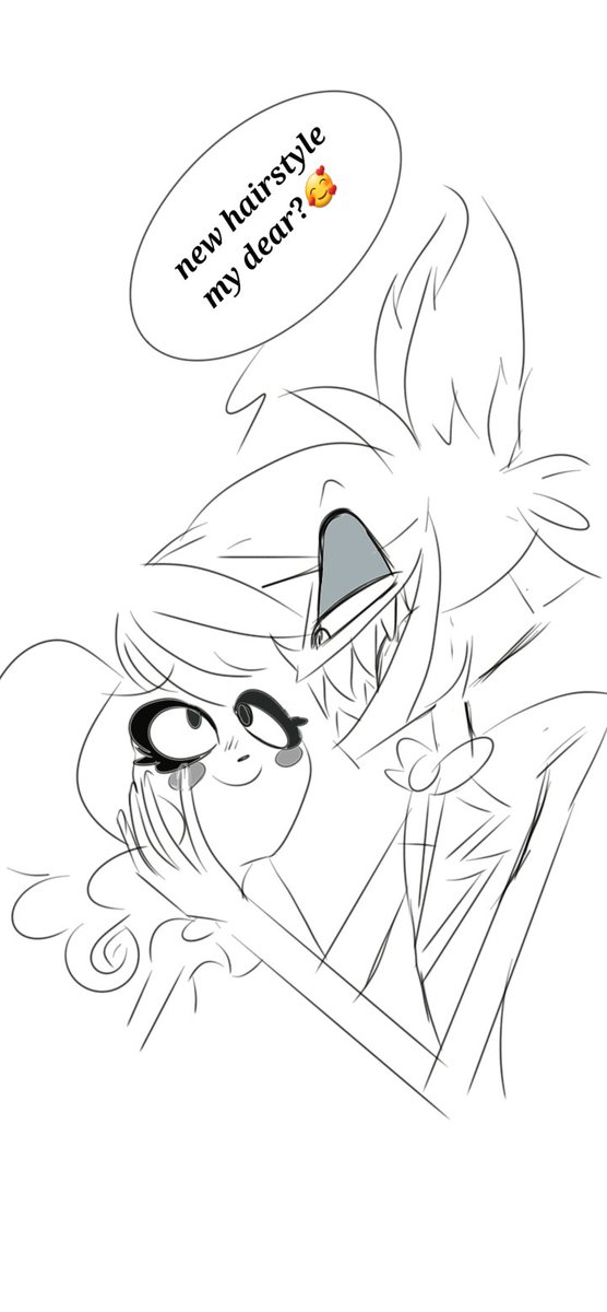 Sorry not the best but i'm tired and i have a headache.
#charlastor #radiobelle #hazbinhotel #hazbinhotelfanart