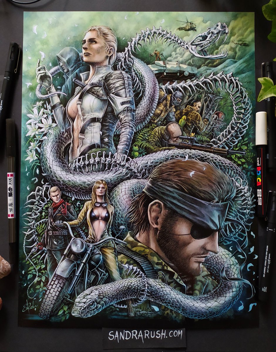 My Metal Gear Solid 3 Snake Eater Tribute in full-color🔥
Prints available at SandraRush.com/prints 🖤