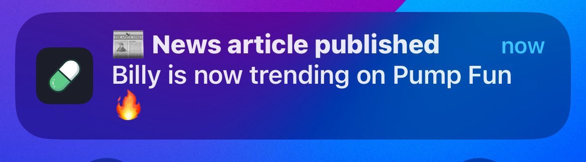 coinsolmaxi's tweet image. Billy is famous everywhere pumpfun wrote an article 

$Billy