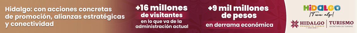 SECTURHidalgo's tweet image. Hidalgo sigue demostrando su grandeza.
Cifras que crecen, experiencias que se multiplican y un destino que se fortalece gracias al trabajo conjunto.

Aquí, el turismo impulsa desarrollo y nos proyecta al mundo. ✨

#HidalgoTieneAlgo