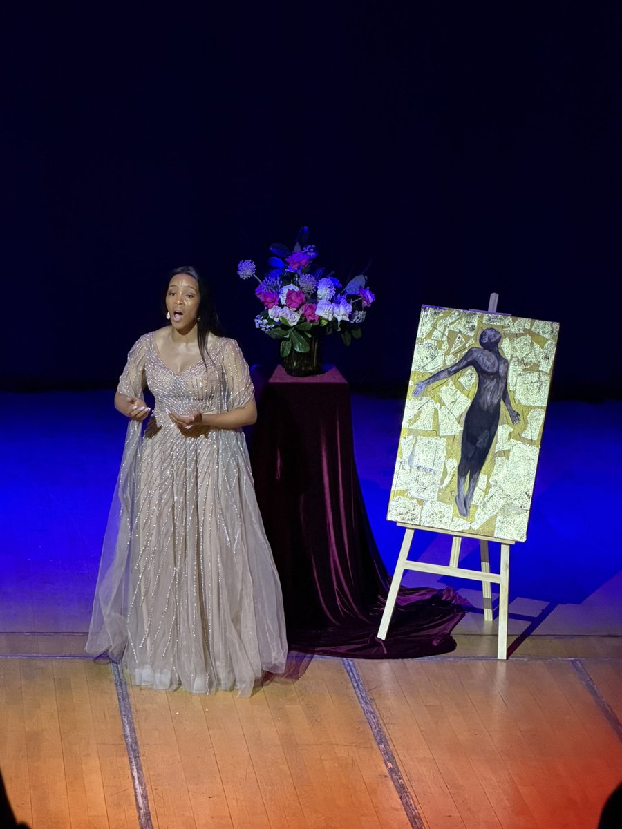 What a beautiful and unforgettable project. Thank you to the phenomenal Zandile Mzazi for a performance filled with power, grace, and emotion. I’m deeply honored to have my painting showcased on a stage that carried so much artistry and presence.