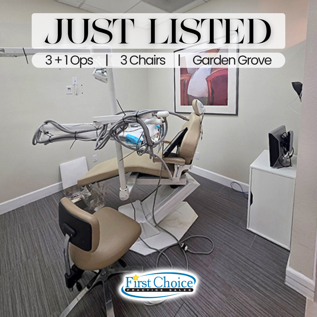 FirstChoicePS's tweet image. New Listing! 🦷 Garden Grove Dental Leasehold

Listing # 25 - 503
Asking $35,000
3 + 1 Ops | 3 Chairs

🔹New &amp;amp; Beautiful Practice!
🔹Street Side Signage &amp;amp; Great Parking!
🔹New Lease!
🔹Buy A $100,000+ Buildout For Cheap &amp;amp; Ready To Go!

Practice has been vacant since Covid. New…