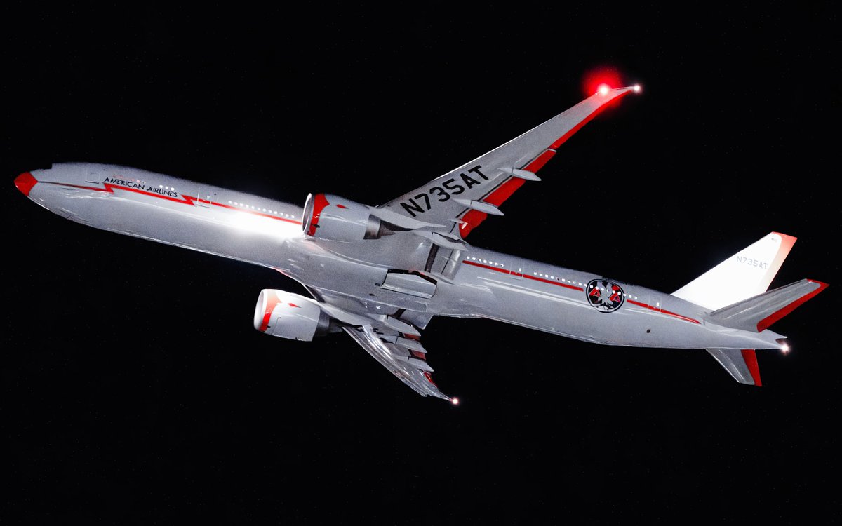 airwaysmagazine's tweet image. AA&apos;s Flagship night departure

📸: Andy Zhao/ Airways

#americanairlines #boeing #avgeek