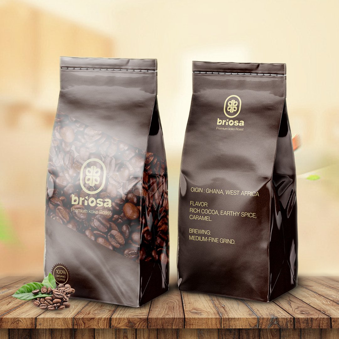Lobi_Tech's tweet image. Launching a product with a unique cultural story? Your packaging is key! 🌍

We designed this for Briosa Premium Koko Coffee to highlight its Ghanaian roots and organic quality, appealing to both local and international markets with elegance and warmth. Bold yet grounded.

Ready…