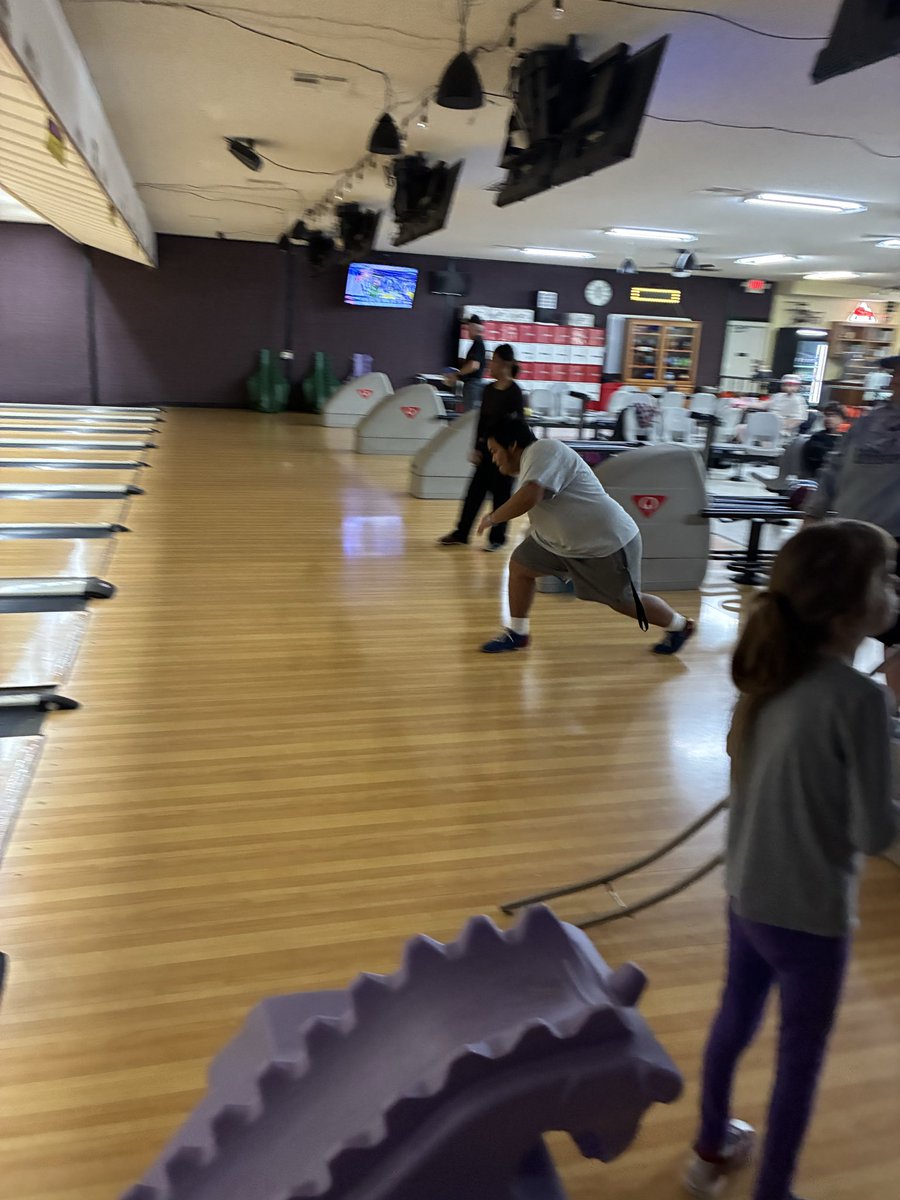 jfactor2's tweet image. Here’s some more photos of Coach Factor’s Adaptive PE &amp;amp; 5th period Lifetime Sports class on their field trip to the Pineville Bowling Center.  #MCR1Pride