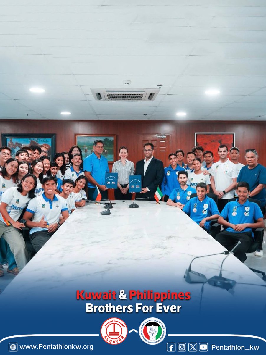 Pentathlon_kw's tweet photo. 🇰🇼 Kuwait &amp; Philippines 🇵🇭 
Brothers For Ever..🤩 https://t.co/Wglk2GmhAz