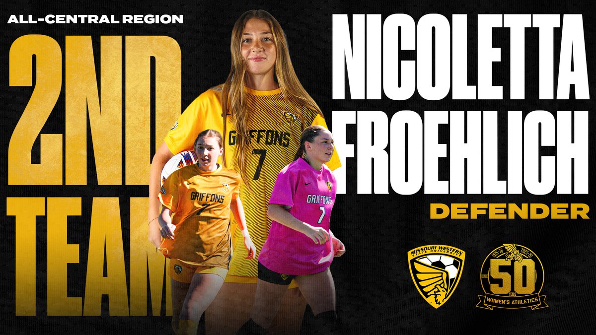 GriffonSoccer's tweet image. Regional Soccer Teams Announced⚽️ 

Kendall Knisley and Nicoletta Froehlich were recognized on Tuesday, landing on the 2025 D2CCA Women’s Soccer All-Central Region Teams.  

📰 -  bit.ly/4imU5Sy

#BlackisGold🔔| #FightOn50