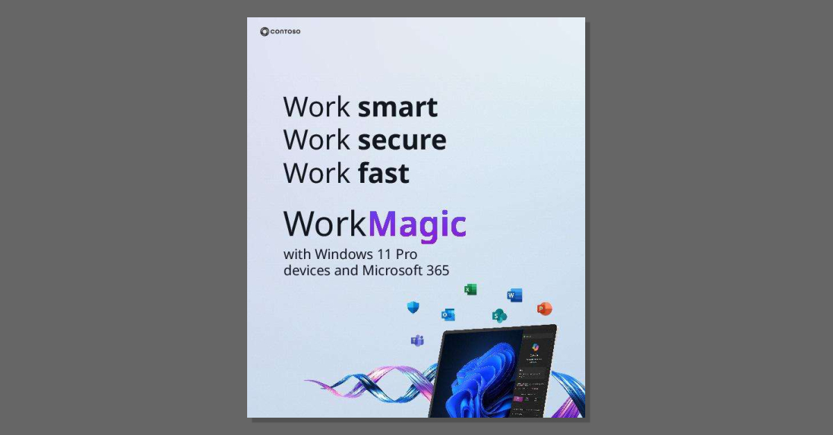 seepath's tweet image. Discover how #Windows11Pro devices &amp;amp; #MS365 can enhance your team&apos;s productivity in the modern workplace. Explore the eBook now: WorkMagic with Windows 11 Pro devices &amp;amp; MS 365. #ModernWork #TechSolutions stuf.in/bhkehi