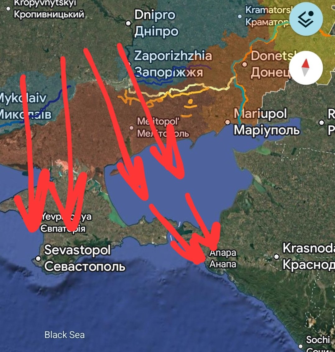 NSTRIKE1231's tweet photo. ‼️‼️🇺🇦🚀 BREAKING - At this moment, Ukrainian missile forces are carrying out a massive strike with NEPTUNE cruise missiles on Russian port facilities in Crimea and Krasnodar, targeting the Black Sea and Azov Sea infrastructure. Loud explosions are being reported in Sevastopol, Anapa, and Novorossiysk.

See the latest updates with us: @NSTRIKE1231