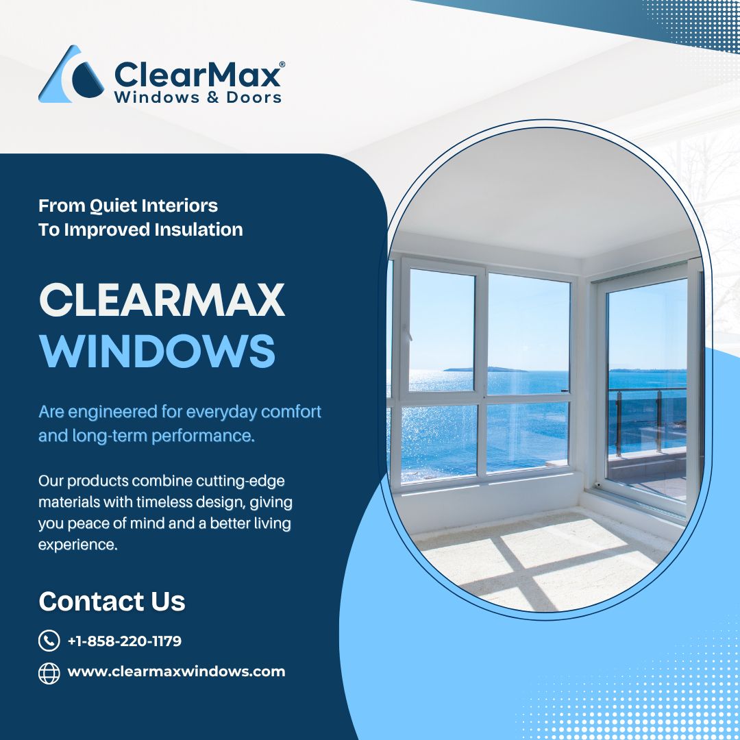Clear_Max_'s tweet image. Experience comfort that lasts with high-quality, energy-efficient windows. Get your free consultation today at clearmaxwindows.com  

#ClearMaxWindows #ComfortAndStyle #DurableWindows #EnergyEfficiency #QualityCraftsmanship #HomeComfort #ModernWindows