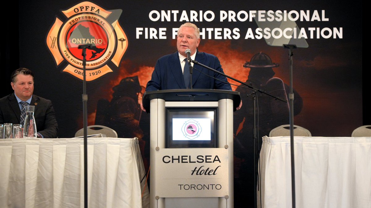fordnation's tweet image. I had the chance to meet with some incredible first responders at the Ontario Professional Fire Fighters Association conference earlier today.

It’s always great to hear about how we can support our fire-fighting heroes as they protect our homes and communities.