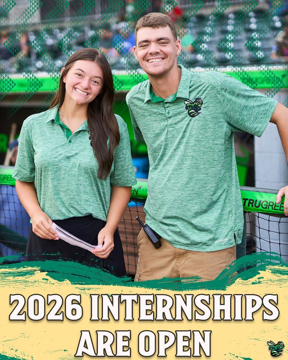GreenJackets's tweet image. 🚨 Internship Applications Now Open! 🚨
Ready to break into the sports industry? Our Season-Long &amp;amp; Gameday internships offer hands-on experience. Don’t wait, your career starts here! 🏆

Apply now!
🔗 bit.ly/AGJ-Jobs