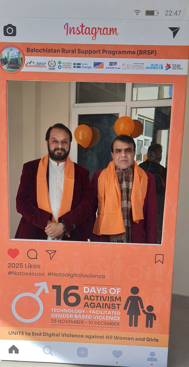 Today we, along with our colleagues, kicked off the 16 Days of Activism to raise awareness on digital violence and end all forms of violence against women. We also celebrate the Balochistan government passing the long-awaited Child Marriage Prohibition Bill.
#16daysofactivism