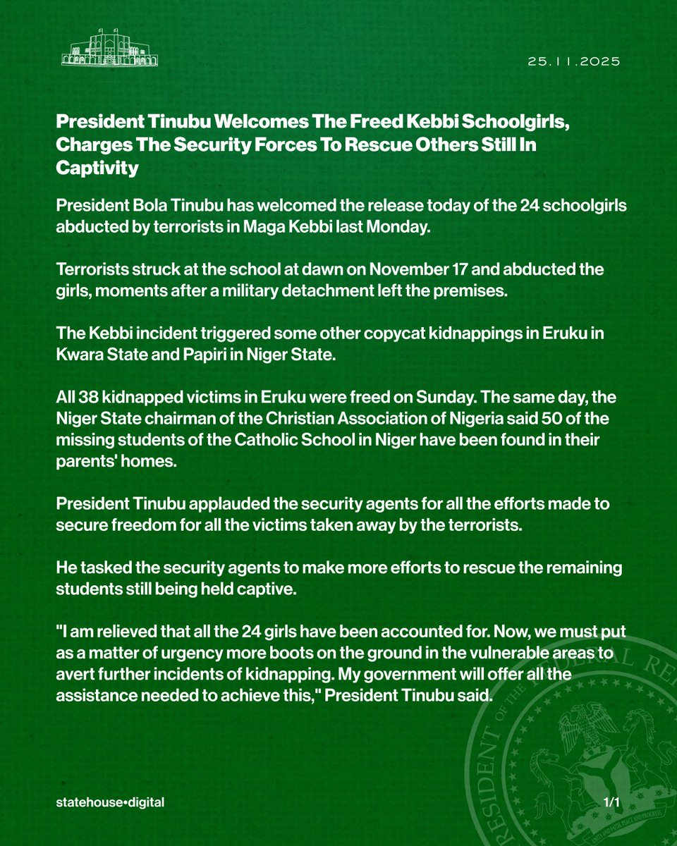 Presidency Nigeria tweet media