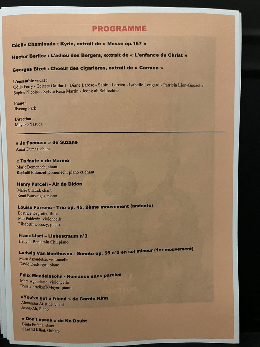 Programme du soir…
Tiens… y’a mon nom dessus !😂