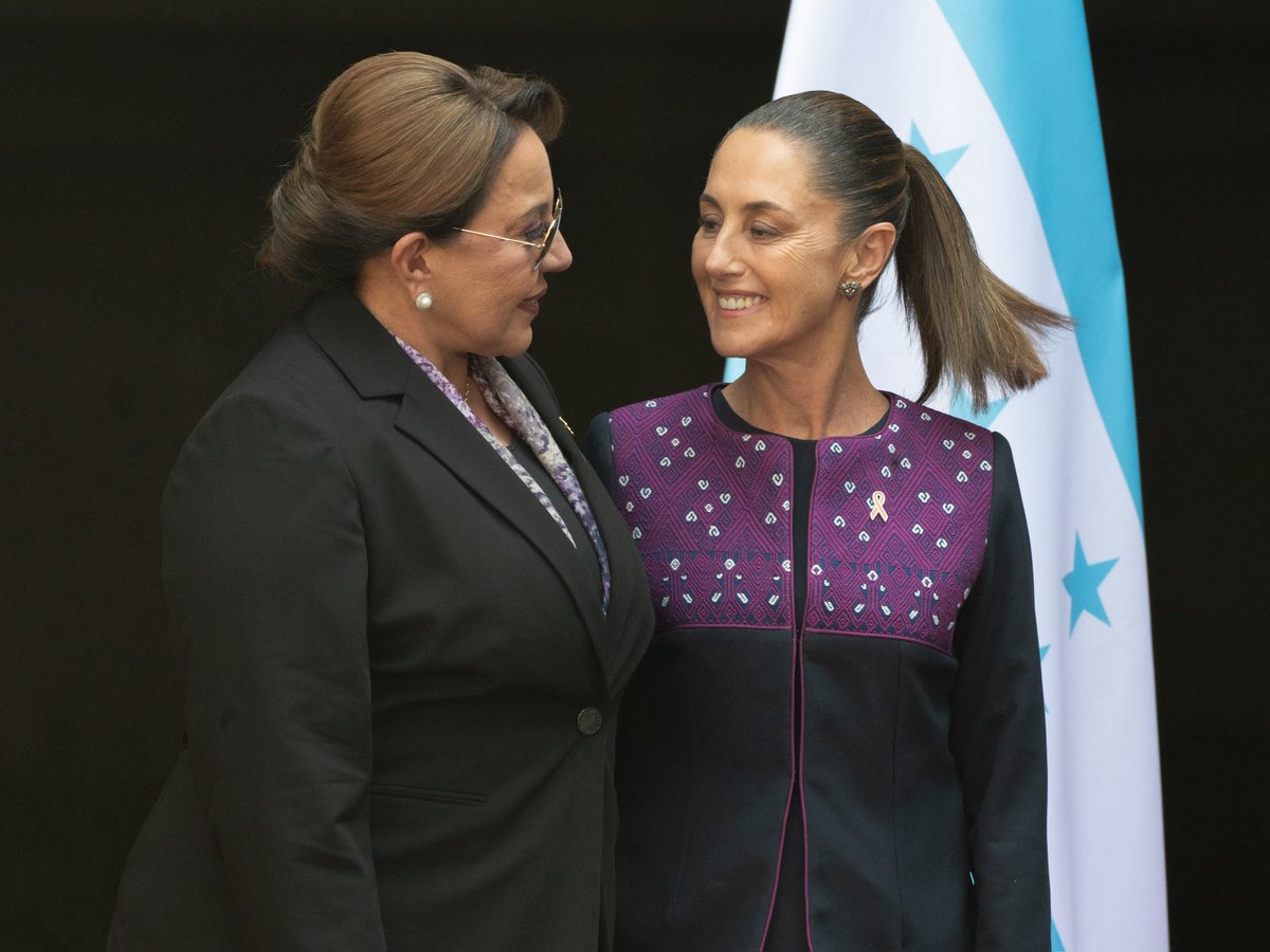 Xiomara Castro visita a la presidenta Claudia Sheinbaum.