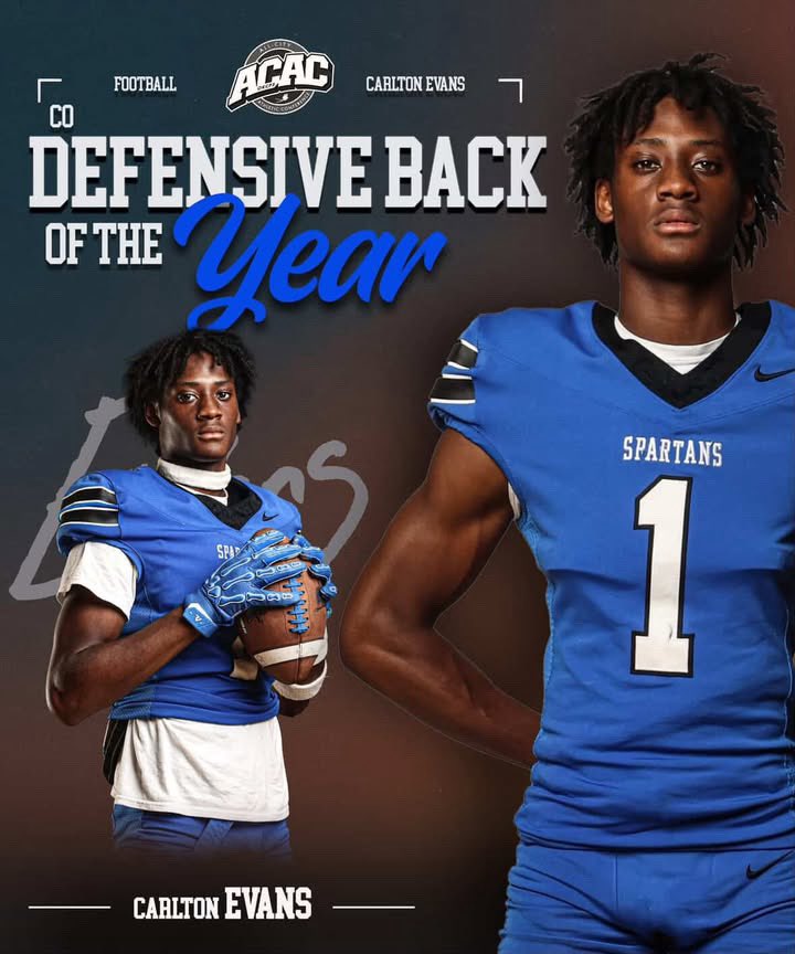 Blessed to be named Co-Defensive Back of the Year 🙏🏾
Thank you to everyone who voted for me and to my coaches on helping develop me to this point. Working hard all offseason to build off of this! 
<a href="/CoachMike_B/">Mike Billingsley</a> <a href="/TheShaqMiller/">Coach Miller</a> <a href="/Football_SEHS/">Southeast Spartans Football</a> #AGTG