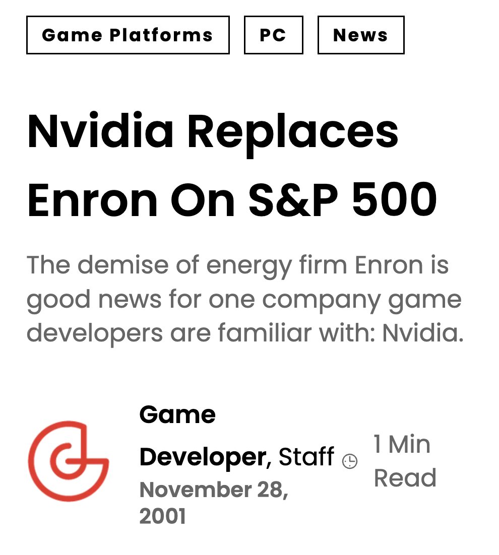 MorningBrew's tweet image. Nvidia: &quot;We are not Enron&quot; 

Also Nvidia:
