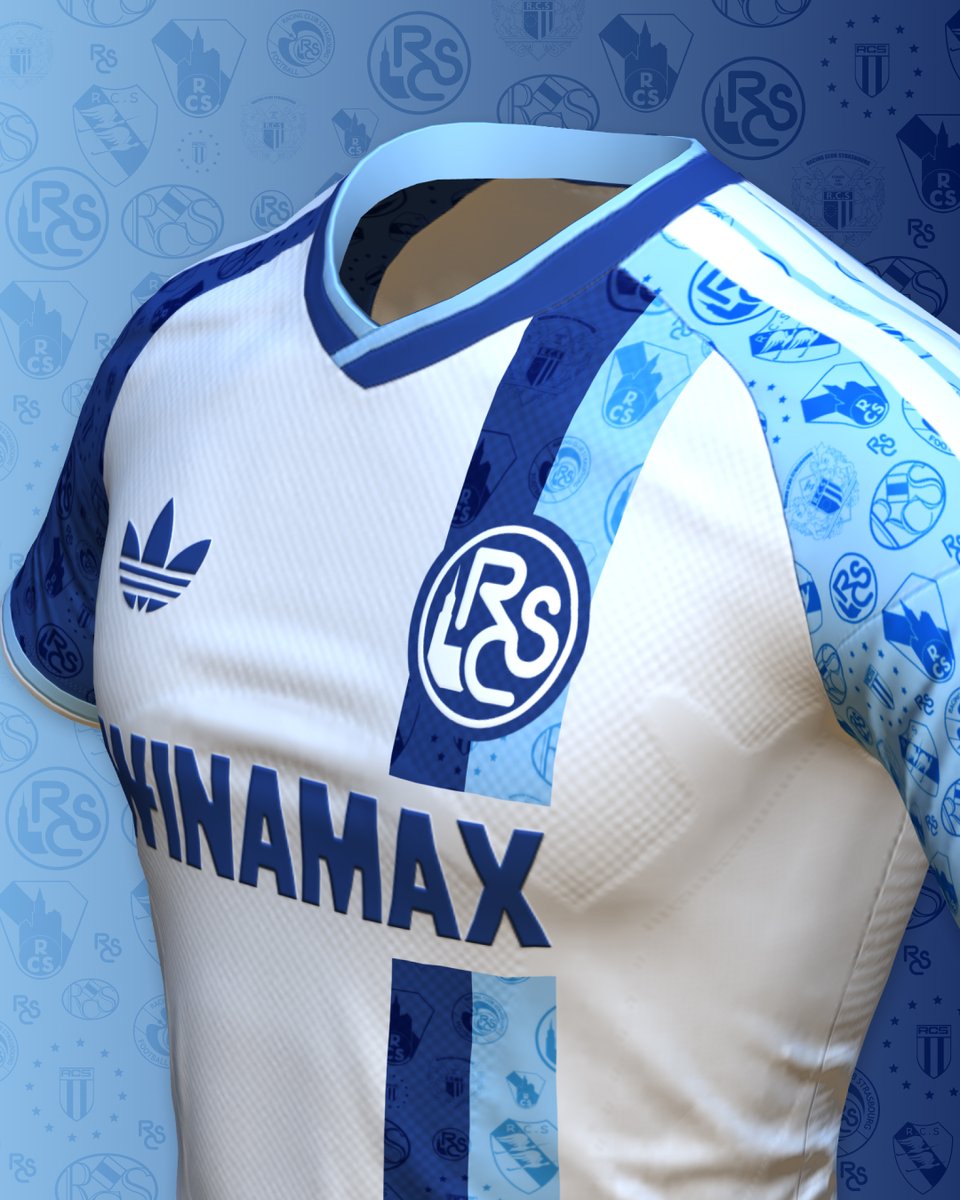 🖌 Nouveau concept maillot extérieur ! Bicolor avec les 2 bleus historiques du Racing. 💙🩵 #LiveRCS