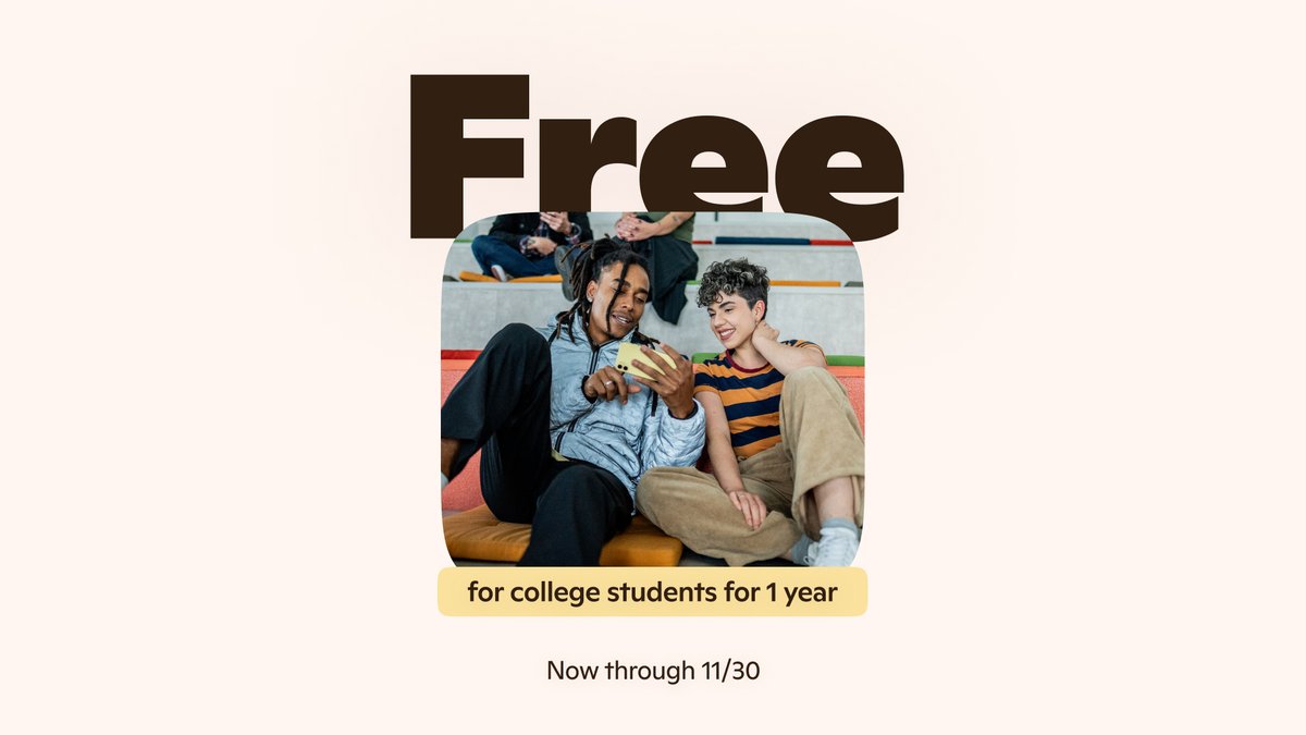 Copilot's tweet image. College just got a Copilot. Unlock Microsoft 365 Personal + Copilot free for 12 months before it&apos;s too late – offer ends 11/30. Smarter studying starts here. msft.it/6012tXDem