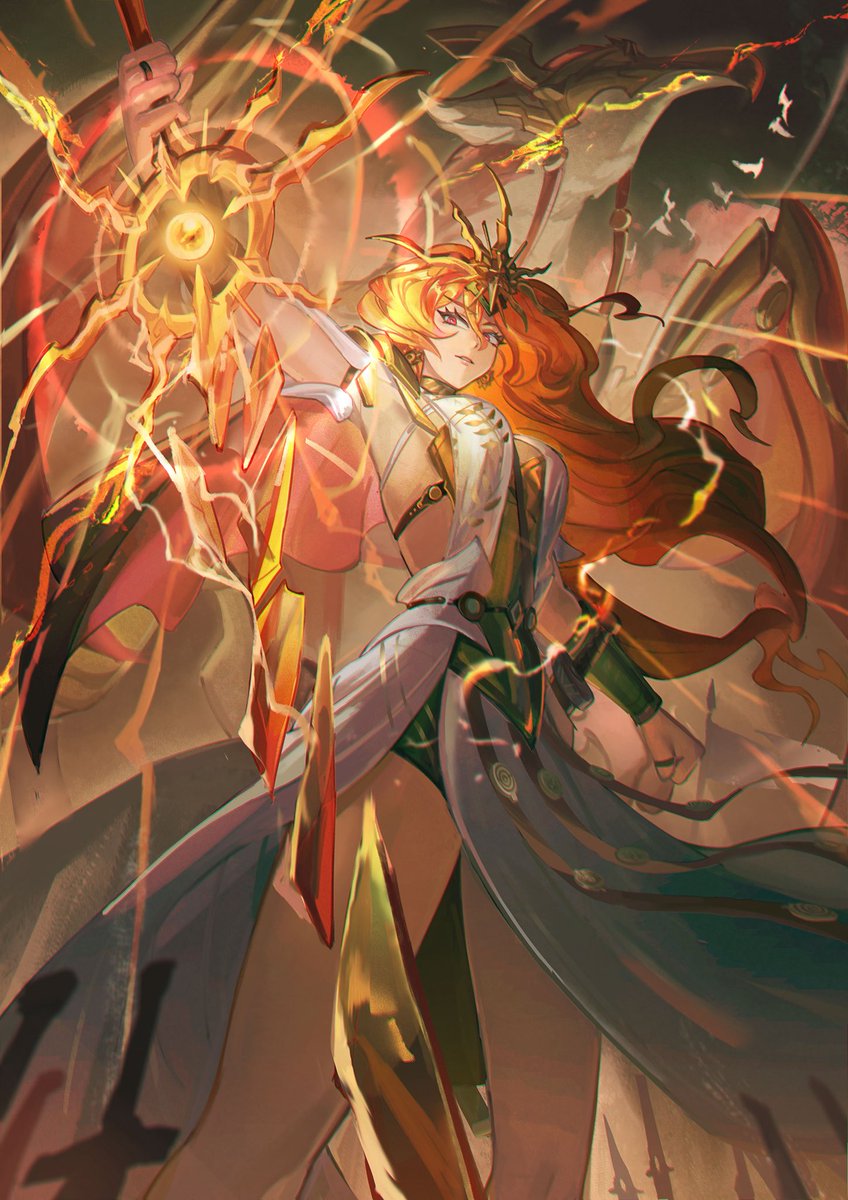 Fanart ☀️sun&amp;moon🌙 goddess from septimont~❤️✨✨ #wuwa #Iuno #augusta #WutheringWavesfanart