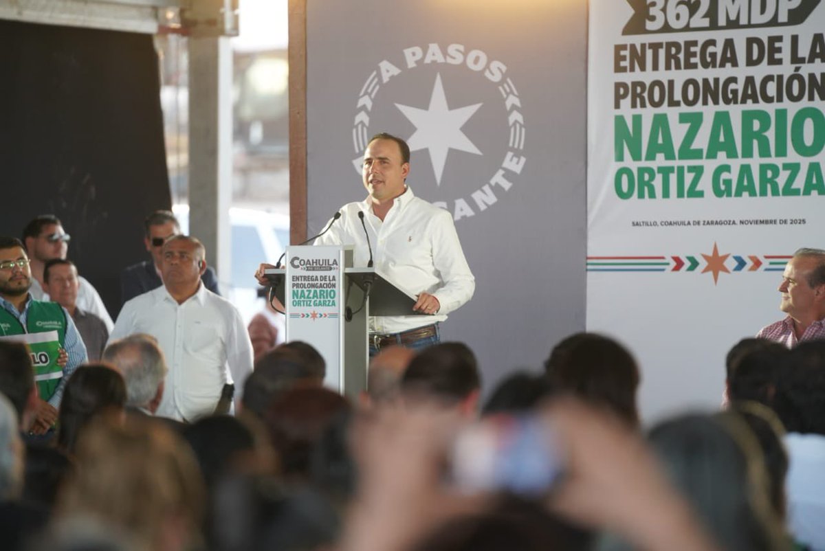 ¡Más bulevares para #Saltillo! 
Acompañamos a nuestro Gobernador <a href="/manolojim/">Manolo Jiménez Salinas</a> y al Alcalde <a href="/javierdiazglz/">Javier Díaz</a> a entregar la prolongación del Blvd. Nazario Ortiz Garza, una obra que conecta el norte de #Saltillo y #RamosArizpe con diversas colonias del poniente. (1/2)