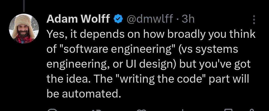 frakoDev's tweet image. Se refiere a codificar, es decir a hacer la escritura manual del código, no a programar como tal