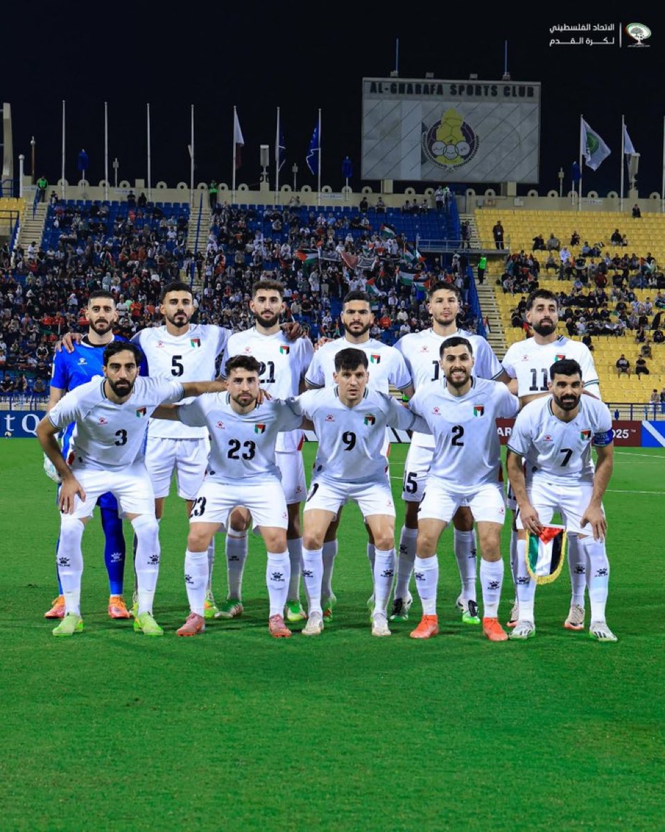 FutbolPalestine's tweet image. Palestine qualify to the #FIFArabCup after a penalty kick shootout win over Libya. Palestine dominated proceedings but a pair of goal line clearances kept the game scoreless. Hamadi the hero in a match that featured several players playing two games in 48 hours!