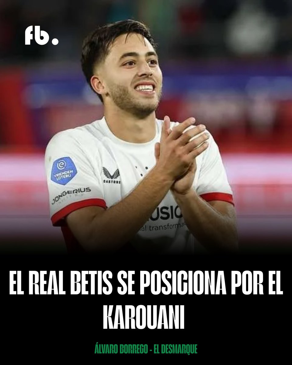 fanaticsbetis's tweet image. ℹ️ @alvaritomfs 

🇲🇦 El Real Betis se posiciona por el lateral izquierdo marroquí El Karouani.

↪️ Termina contrato el próximo mes de junio con el Utrecht y podrá negociar su futuro en enero.

📊 Lleva 13 asistencias y 3 goles en este curso y tiene un valor de 12 M€ en…