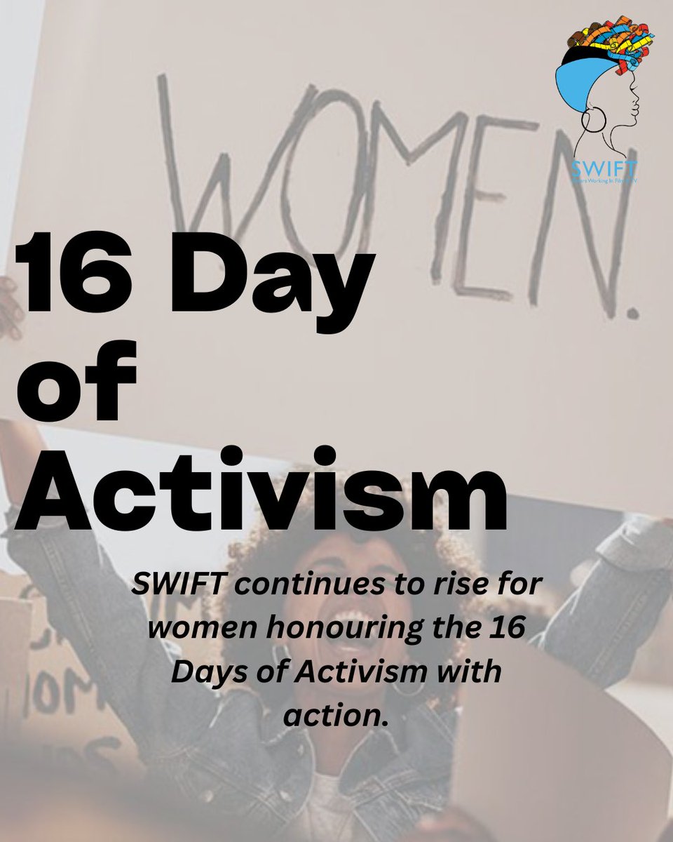 swiftsafrica's tweet image. We apologize to our members for the radio silence while our new board gets settled in. We would like to assure you that we are very much still fighting for women and women’s rights in our industry - not just during the 16 days of Activism, but beyond.
#16DaysOfActivism