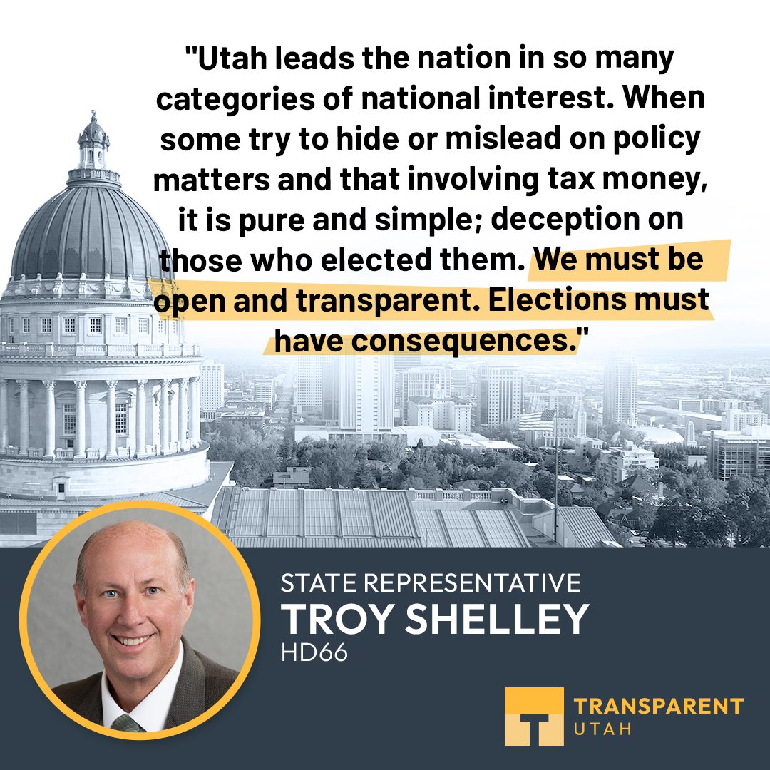 UtahTransparent's tweet image. #ThankfulForTransparency

Transparent.Utah.Gov