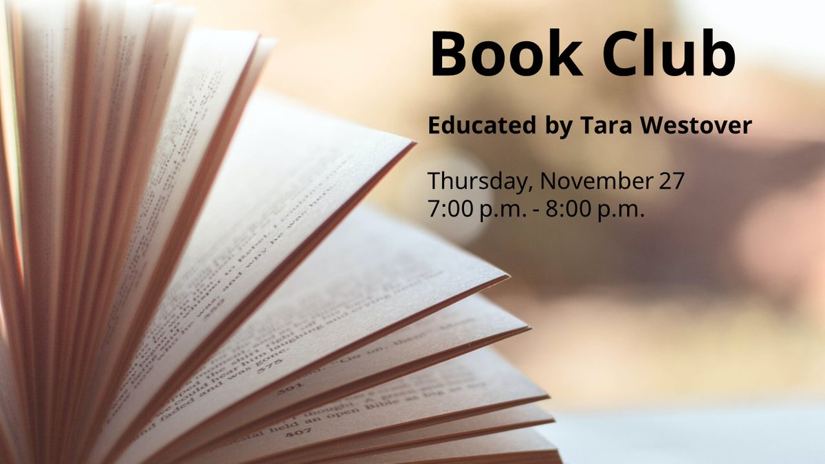 TPLBLGladstone's tweet image. Join us the last Thursday of each month to discuss books in a fun and friendly atmosphere.