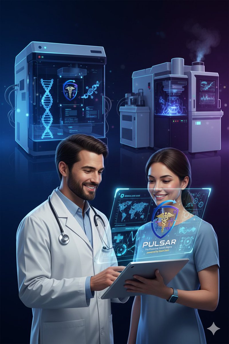 josemorenosdz's tweet image. 🔬 #PULSAR: Laboratory + Wearable = Continuous Predictive Medicine

🏥 The Role of Laboratories
Multi-omics medicine requires highly sophisticated equipment:  
- Genomic sequencers (NGS) → to read DNA and detect genetic predispositions.  
- Mass spectrometry (LC-MS/GC-MS) → to…