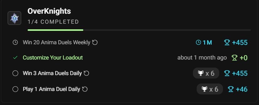 IrvinGSlz's tweet image. #P2A S2 of @OverKnightsGame just finished yesterday, but you still can win by playing.
It&apos;s simple complete daily &amp;amp; weekly quest to gain perpetual rewards. 
Don&apos;t miss on those &amp;amp; stay tuned for what&apos;s to come.👀