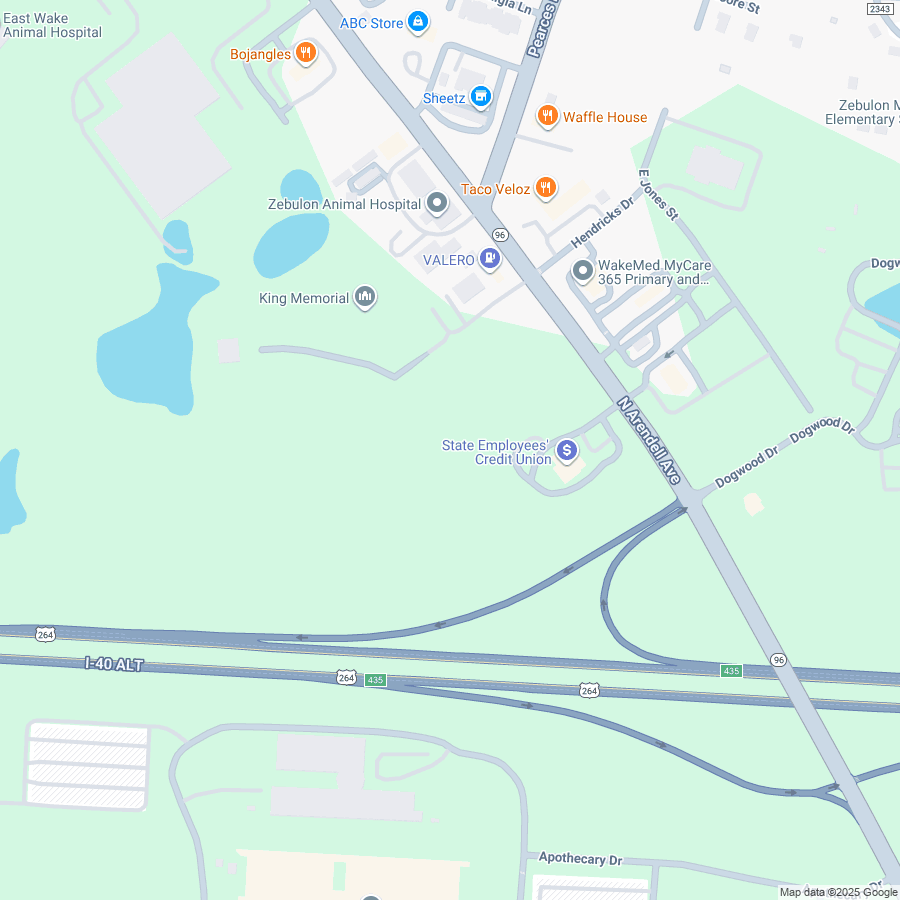 MVC Injuries PD 29B8: 1200-1260 N Arendell Ave Zebulon