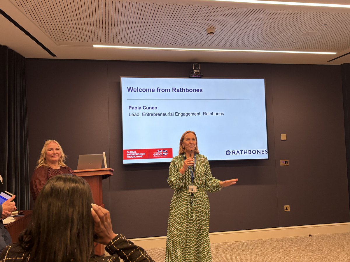 RussShaw1's tweet image. Great to be at @RathbonesGroup to celebrate 20 years of the Global Entrepreneur Programme from @biztradegovuk with a keynote from @Baroness_Verma as part of @unleashingideas Week - @GlobalTechAdv @TechLondonAdv @alpeshbp @UKTechAdv