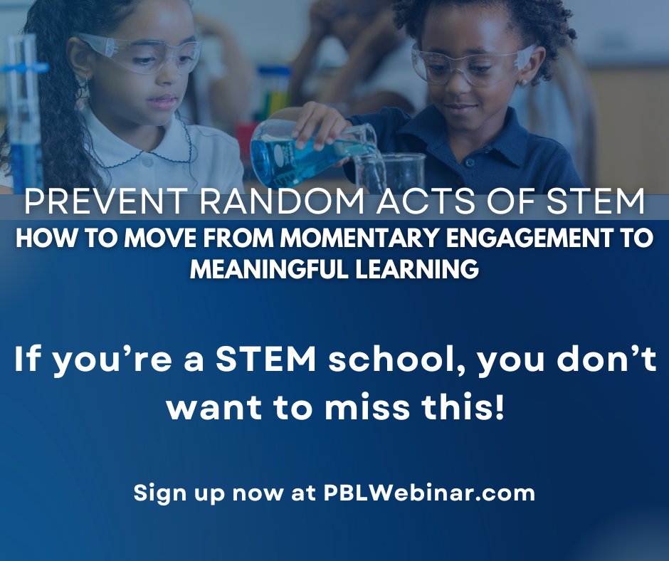 ryansteuer's tweet image. #PBL #ProjectBasedLearning
Sign up here: magnifypbl.com/pbl-webinars